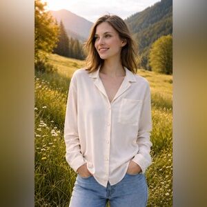 Women's Cream Blouse